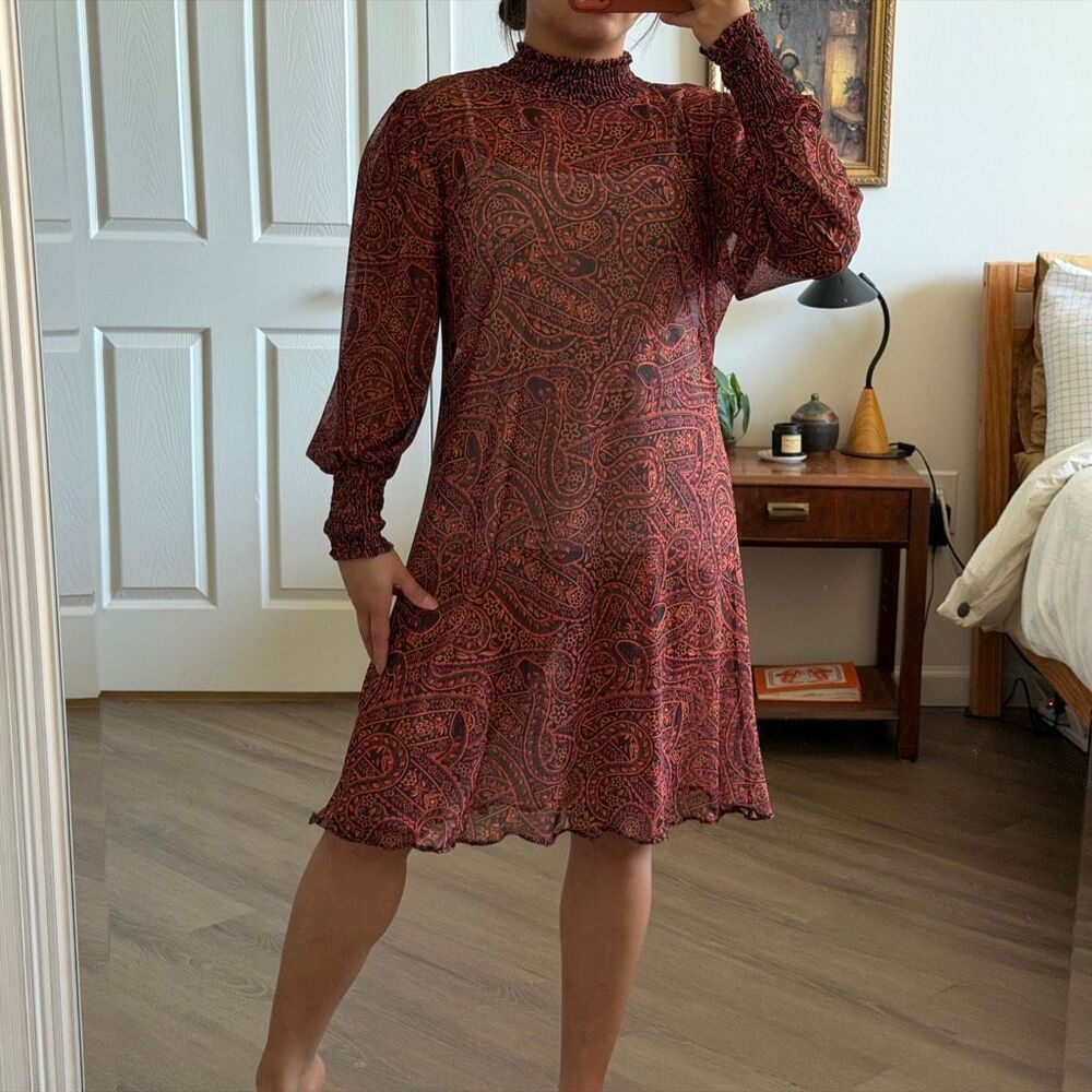 Farm rio sheer mini dress